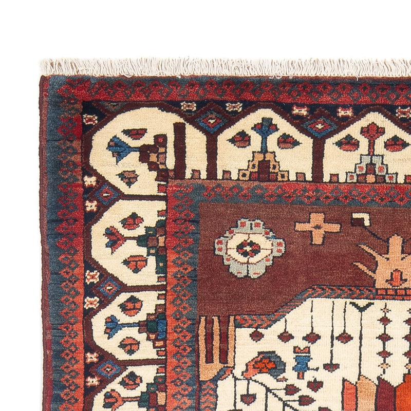 Persisk tæppe - Nomadisk - 206 x 124 cm - creme