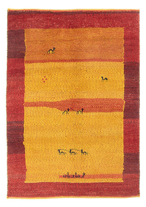 Gabbeh-tæppe - Persisk - 170 x 124 cm - flerfarvet