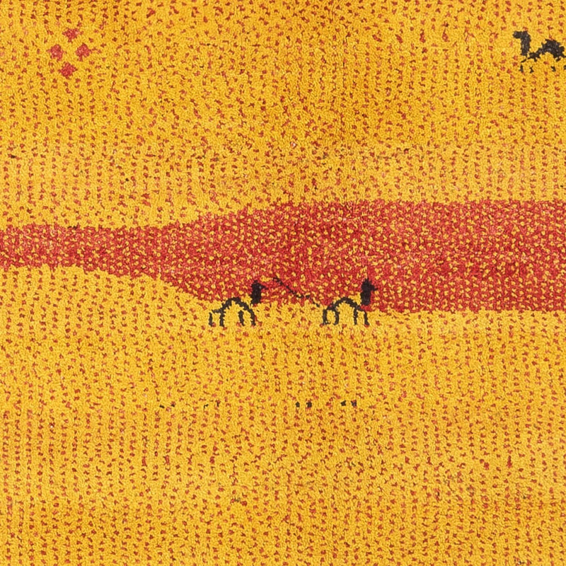 Gabbeh-tæppe - Persisk - 170 x 124 cm - flerfarvet