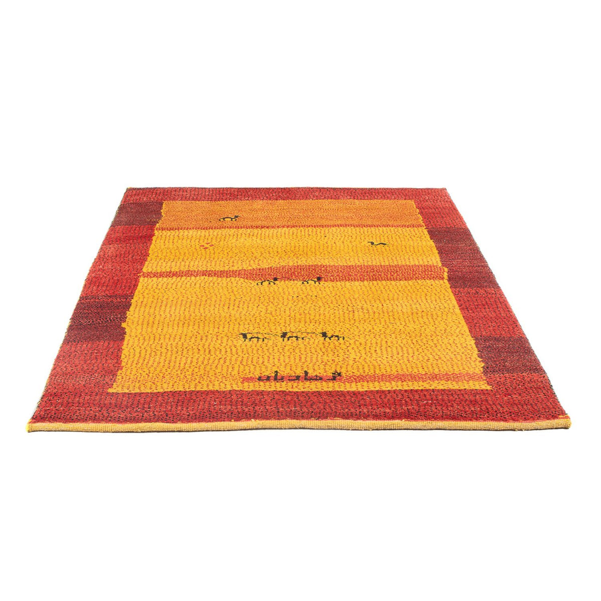 Gabbeh-tæppe - Persisk - 170 x 124 cm - flerfarvet