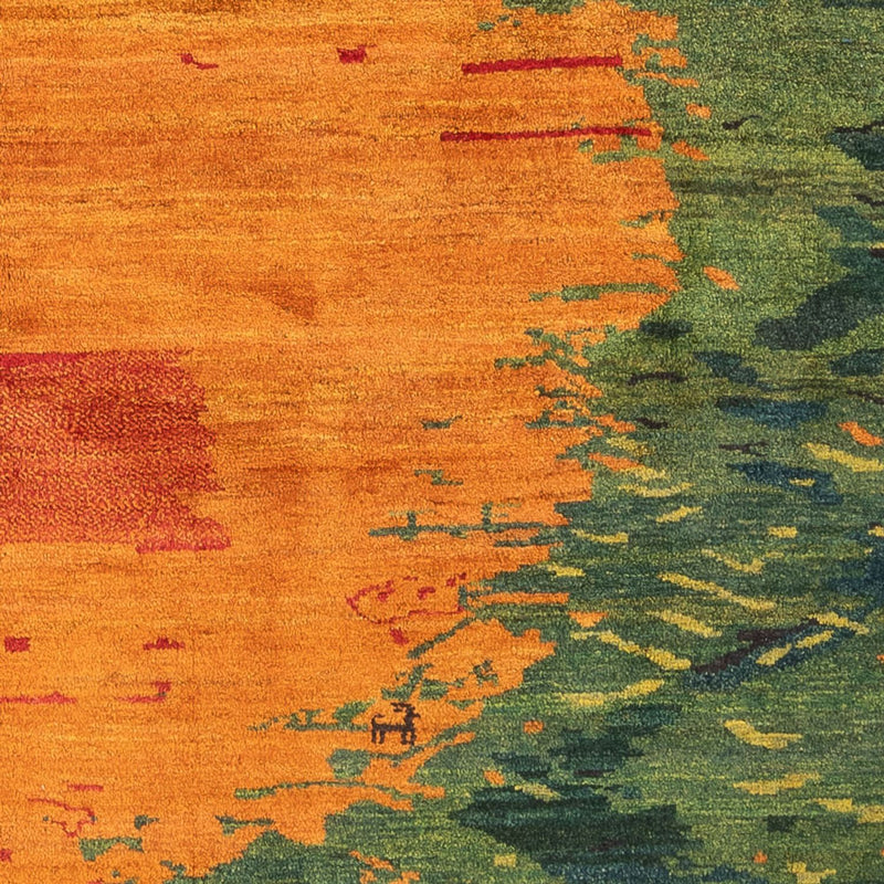 Gabbeh-tæppe - Persisk - 232 x 200 cm - flerfarvet