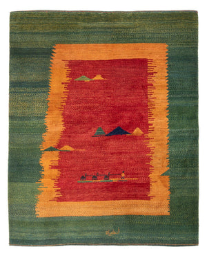 Gabbeh-tæppe - Persisk - 234 x 200 cm - flerfarvet