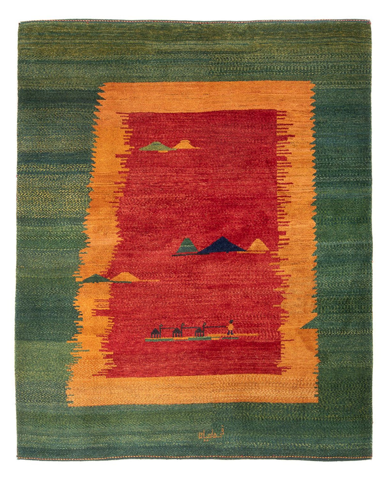 Gabbeh-tæppe - Persisk - 234 x 200 cm - flerfarvet