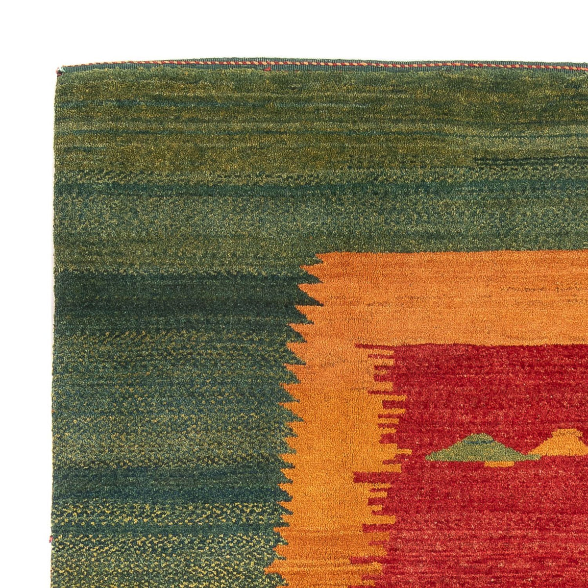 Gabbeh-tæppe - Persisk - 234 x 200 cm - flerfarvet