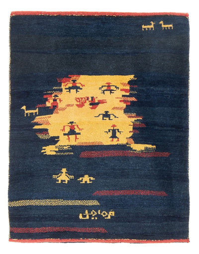 Persisk Gabbeh Tæppe 92x120cm - Perserteppich Wollteppich