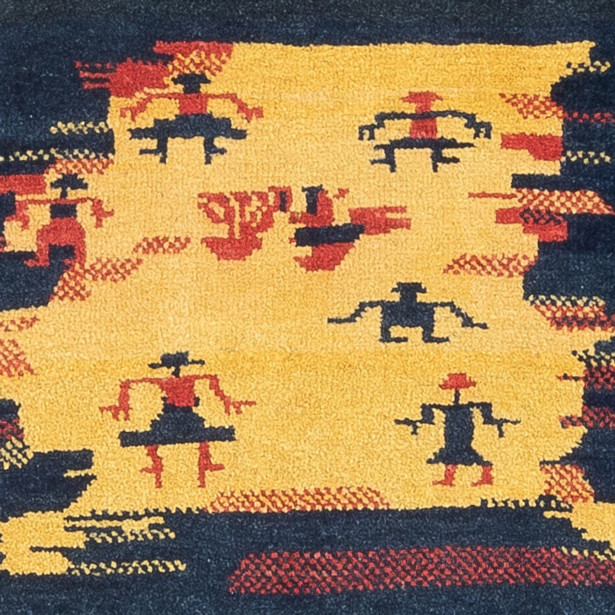 Gabbeh-tæppe - Persisk - 120 x 92 cm - flerfarvet