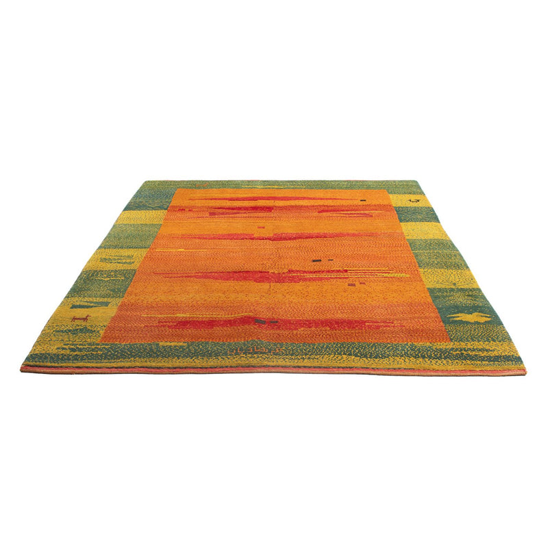 Gabbeh-tæppe - Persisk - 218 x 173 cm - flerfarvet