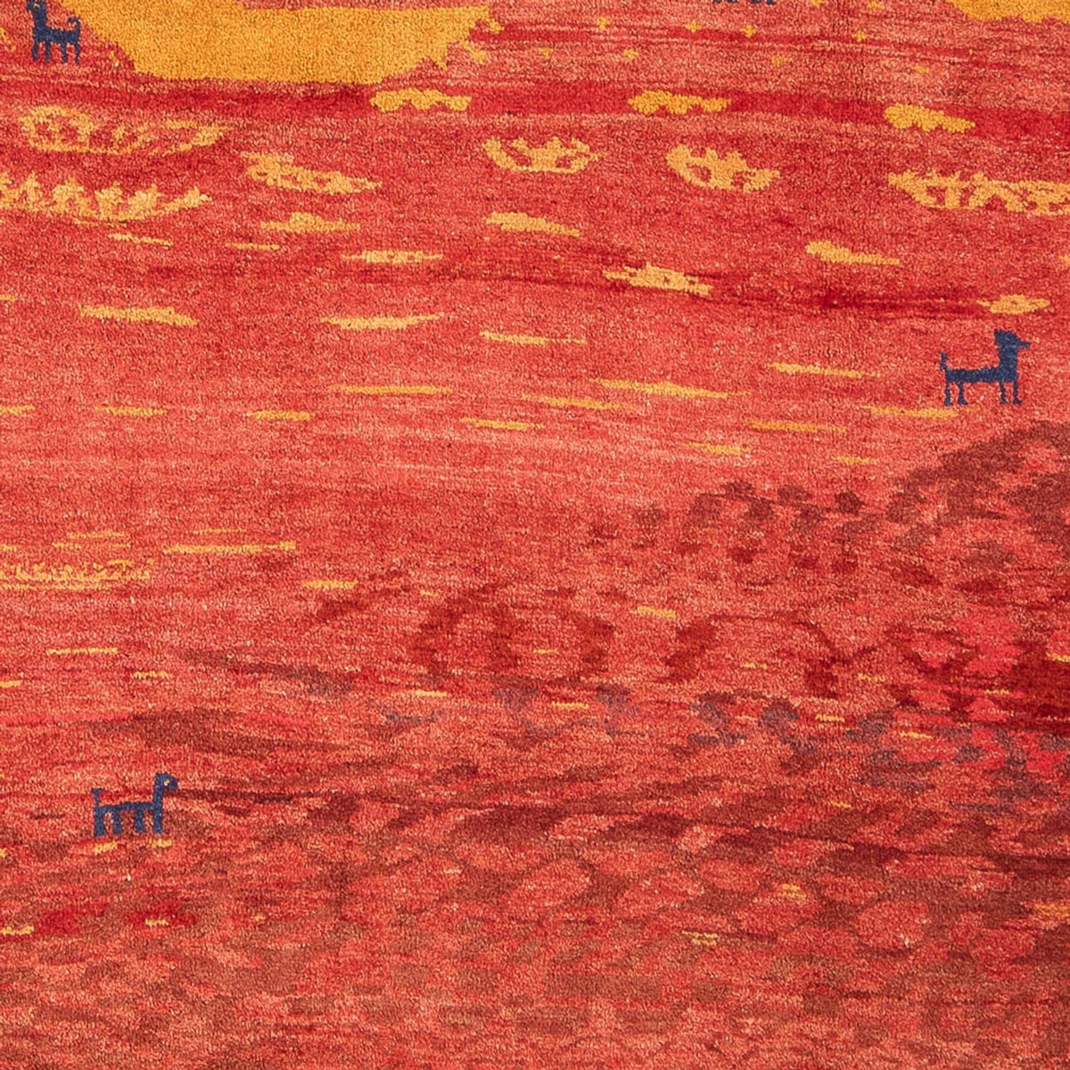 Gabbeh-tæppe - Persisk - 260 x 215 cm - flerfarvet
