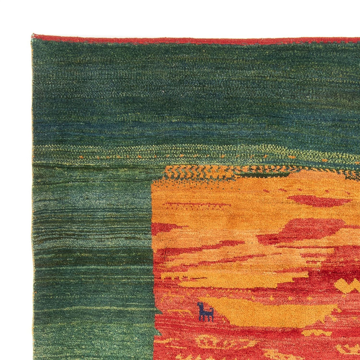 Gabbeh-tæppe - Persisk - 260 x 215 cm - flerfarvet