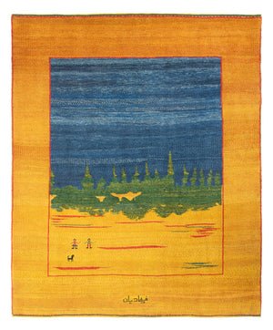 Gabbeh-tæppe - Persisk - 240 x 205 cm - flerfarvet