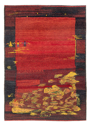 Gabbeh-tæppe - Persisk - 176 x 127 cm - flerfarvet
