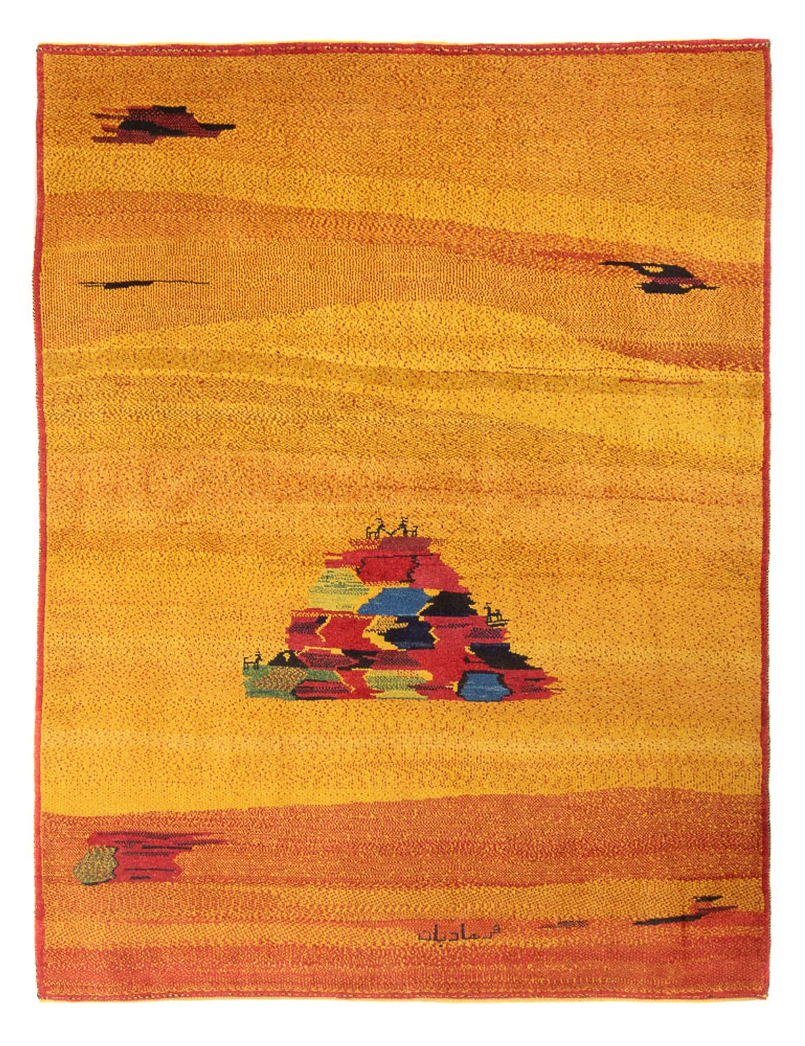 Gabbeh-tæppe - Persisk - 250 x 198 cm - flerfarvet