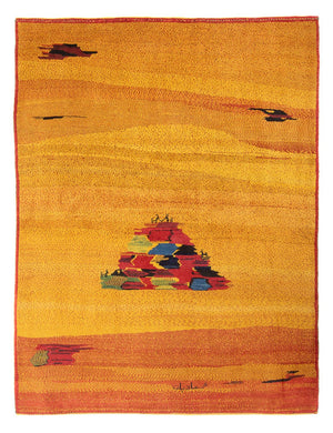 Gabbeh-tæppe - Persisk - 250 x 198 cm - flerfarvet