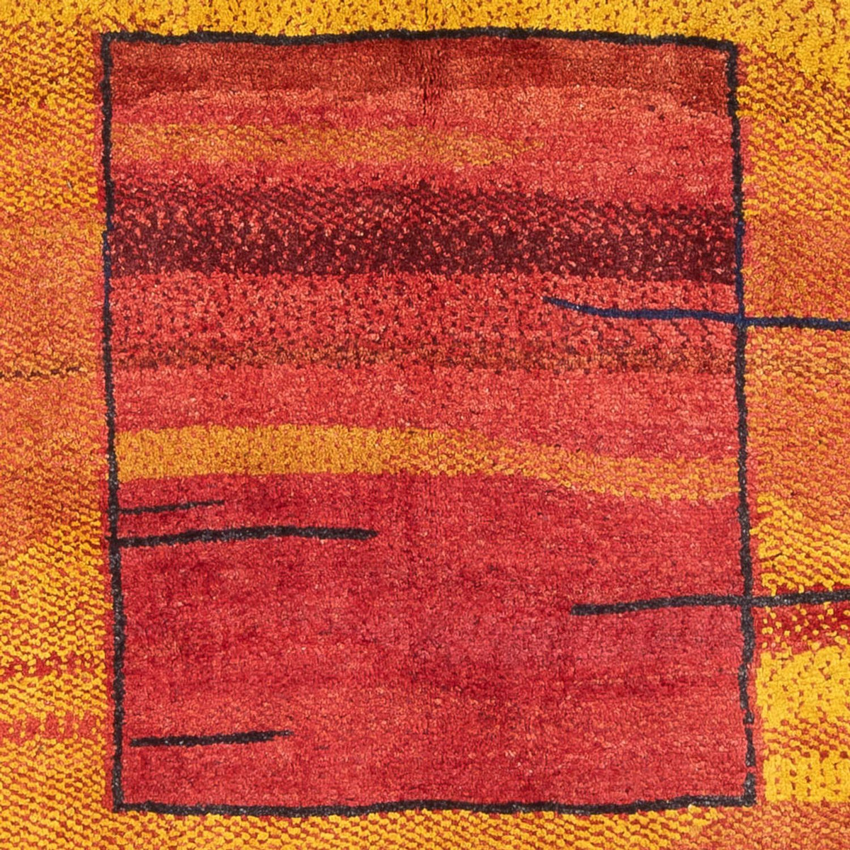 Gabbeh-tæppe - Persisk - 190 x 150 cm - flerfarvet
