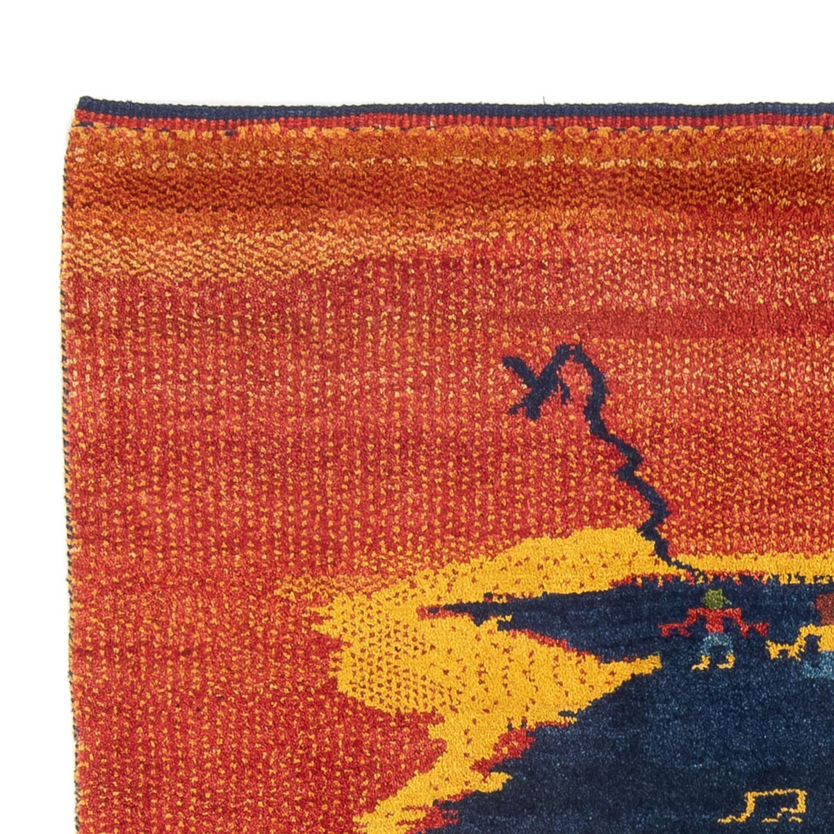 Gabbeh-tæppe - Persisk - 193 x 150 cm - flerfarvet