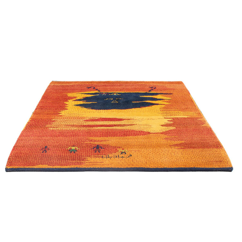 Gabbeh-tæppe - Persisk - 193 x 150 cm - flerfarvet