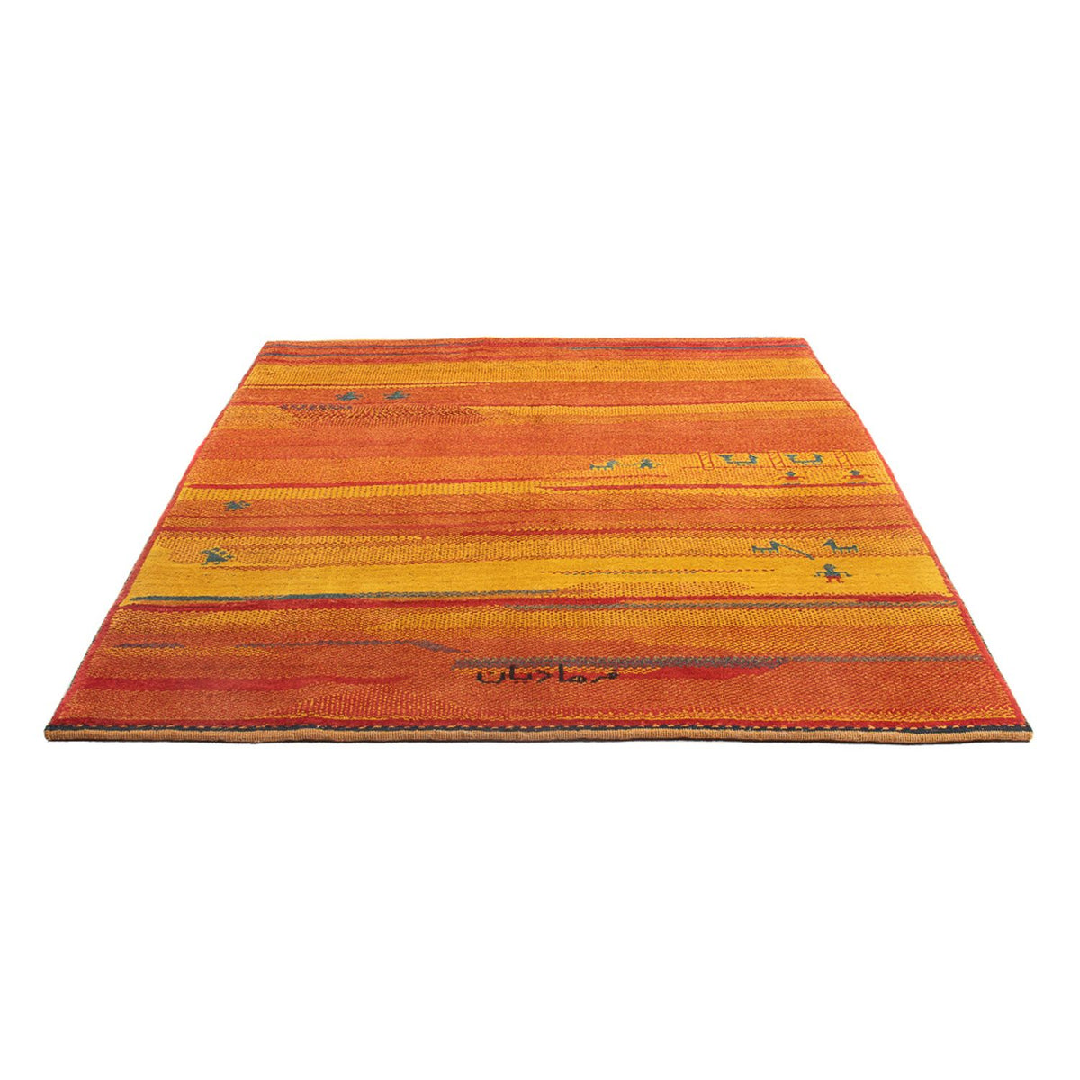 Gabbeh-tæppe - Persisk - 192 x 157 cm - flerfarvet
