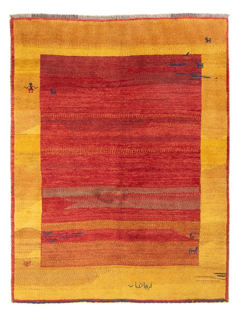 Gabbeh-tæppe - Persisk - 200 x 155 cm - flerfarvet