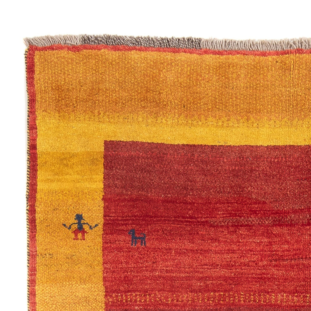 Gabbeh-tæppe - Persisk - 200 x 155 cm - flerfarvet
