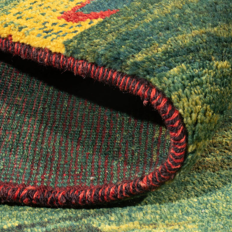Gabbeh-tæppe - Persisk - 183 x 146 cm - mintgrøn
