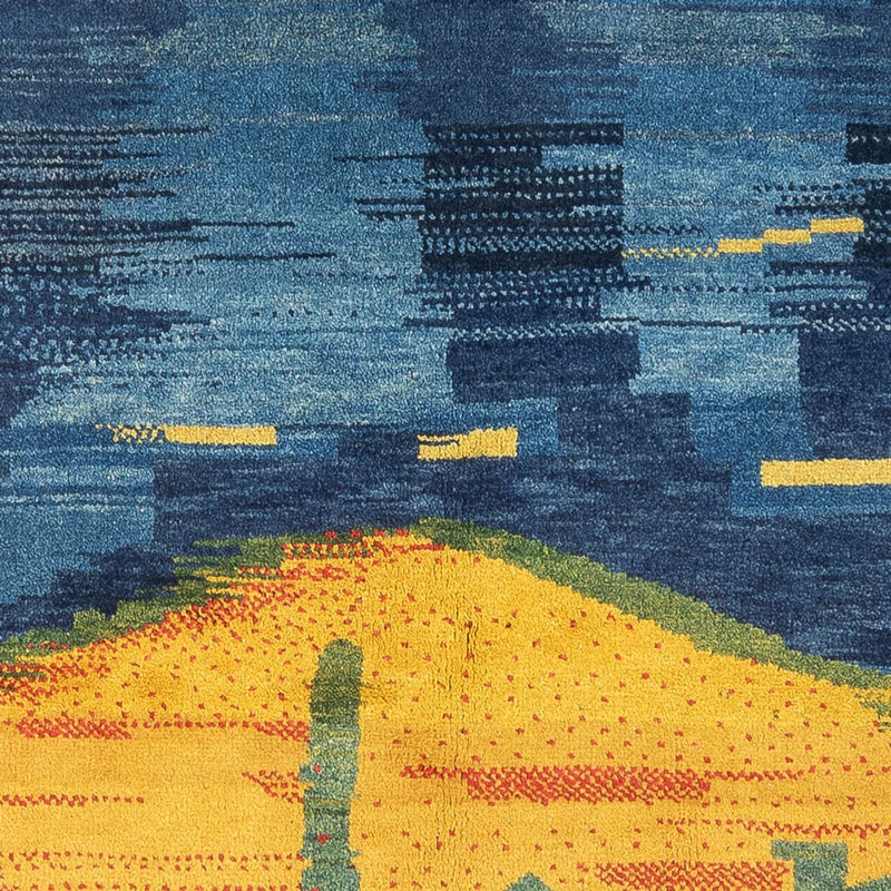 Gabbeh-tæppe - Persisk - 206 x 153 cm - flerfarvet
