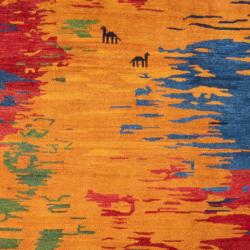 Gabbeh-tæppe - Persisk - 298 x 225 cm - flerfarvet