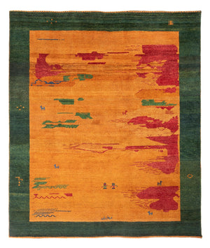 Gabbeh-tæppe - Persisk - 228 x 203 cm - flerfarvet