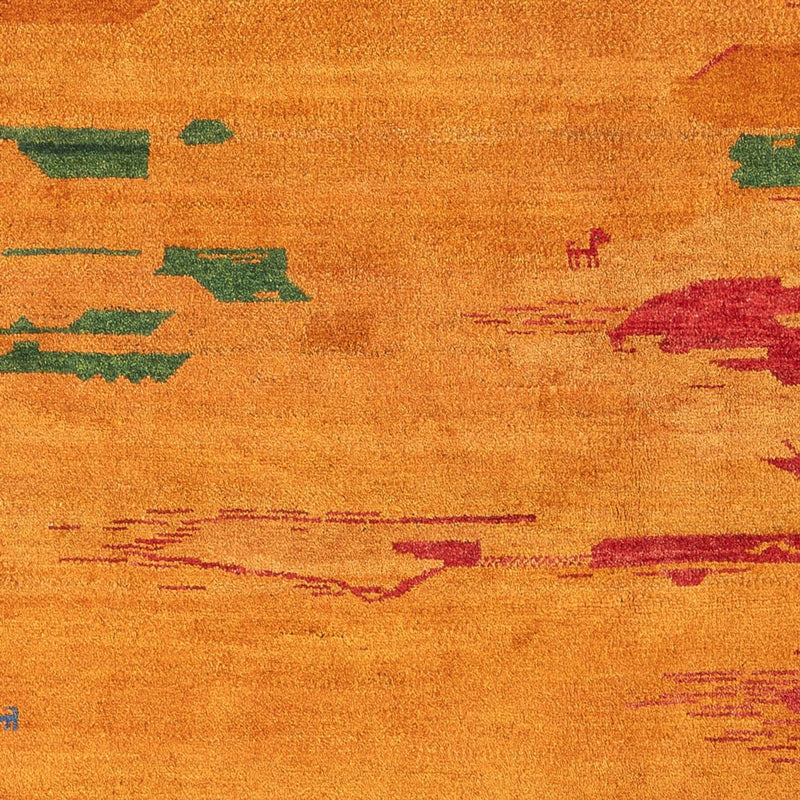 Gabbeh-tæppe - Persisk - 228 x 203 cm - flerfarvet