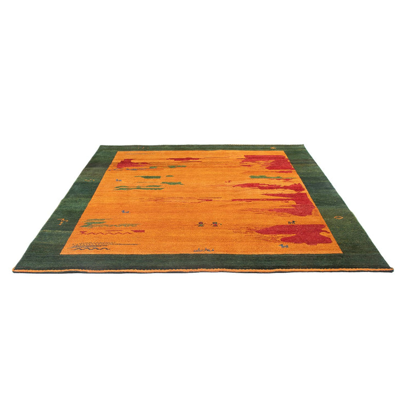 Gabbeh-tæppe - Persisk - 228 x 203 cm - flerfarvet