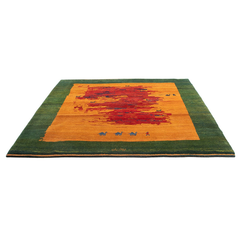 Gabbeh-tæppe - Persisk - 227 x 200 cm - flerfarvet