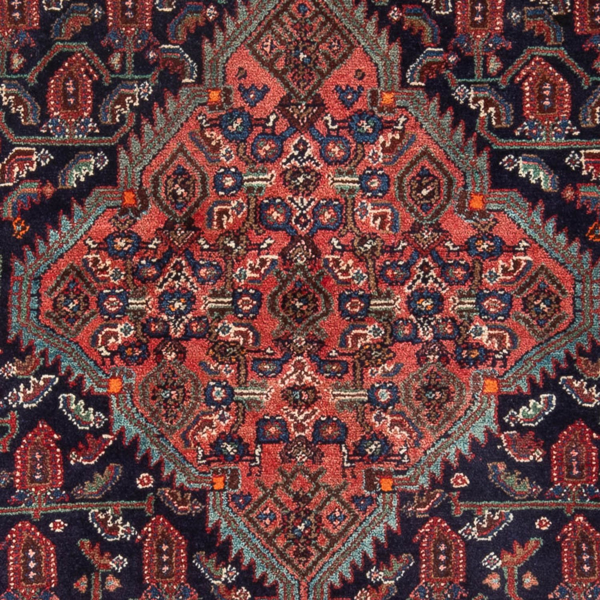 Persisk tæppe - Nomadisk - 220 x 130 cm - mørkeblå