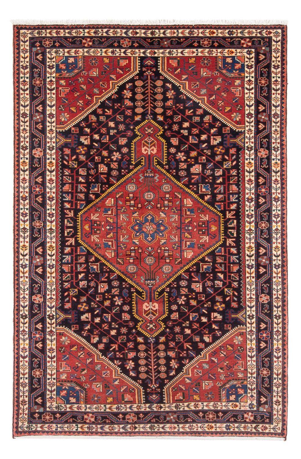 Persisk tæppe - Nomadisk - 225 x 140 cm - rød