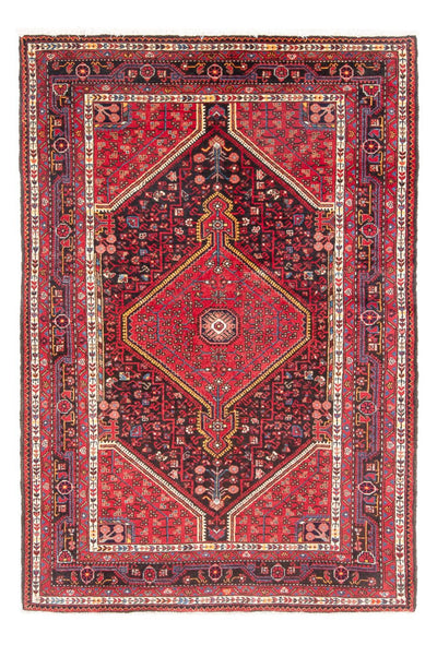 Hamadan Tæppe 134x213cm - Persisk tæppe - lysrød