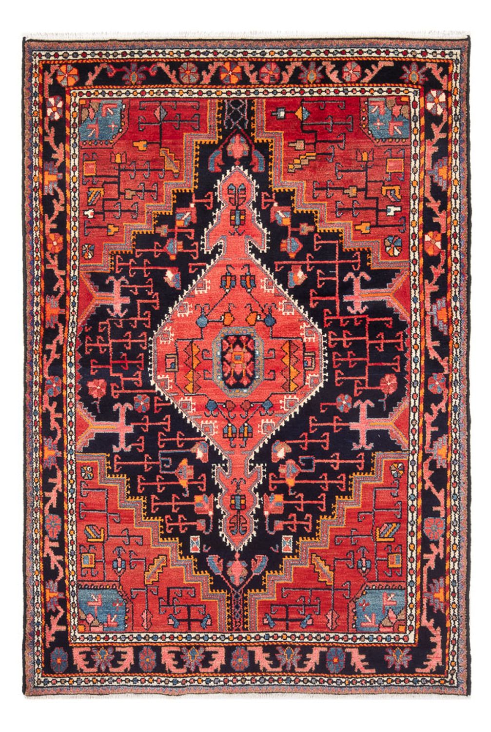 Persisk tæppe - Nomadisk - Royal - 218 x 139 cm - mørkeblå