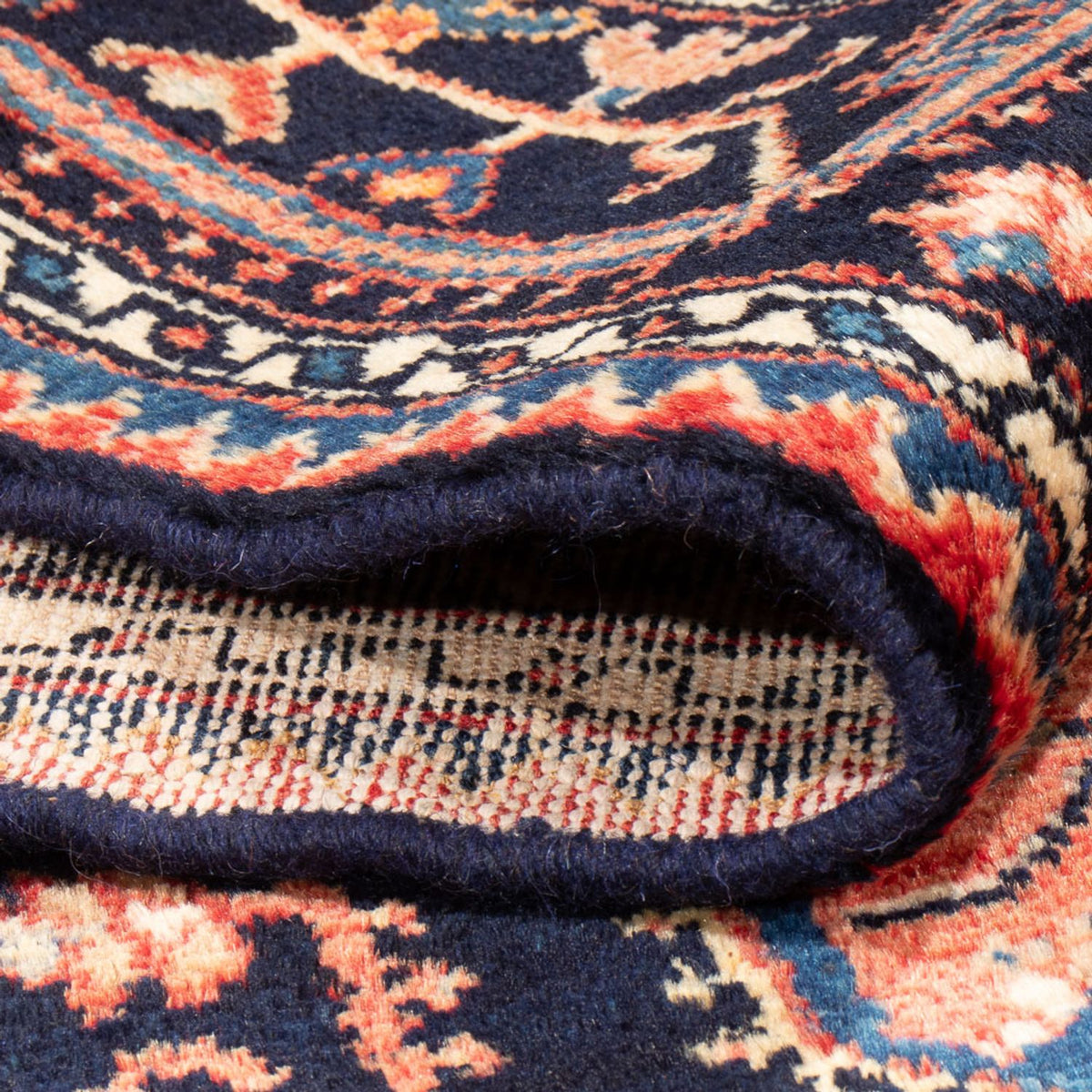 Persisk tæppe - Nomadisk - Royal - 241 x 134 cm - mørkeblå