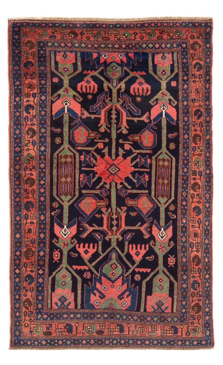 Persisk tæppe - Nomadisk - Royal - 219 x 132 cm - mørkeblå