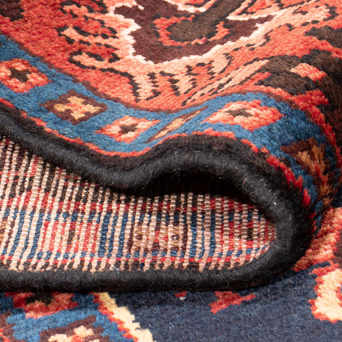 Persisk tæppe - Nomadisk - Royal - 207 x 137 cm - mørkeblå