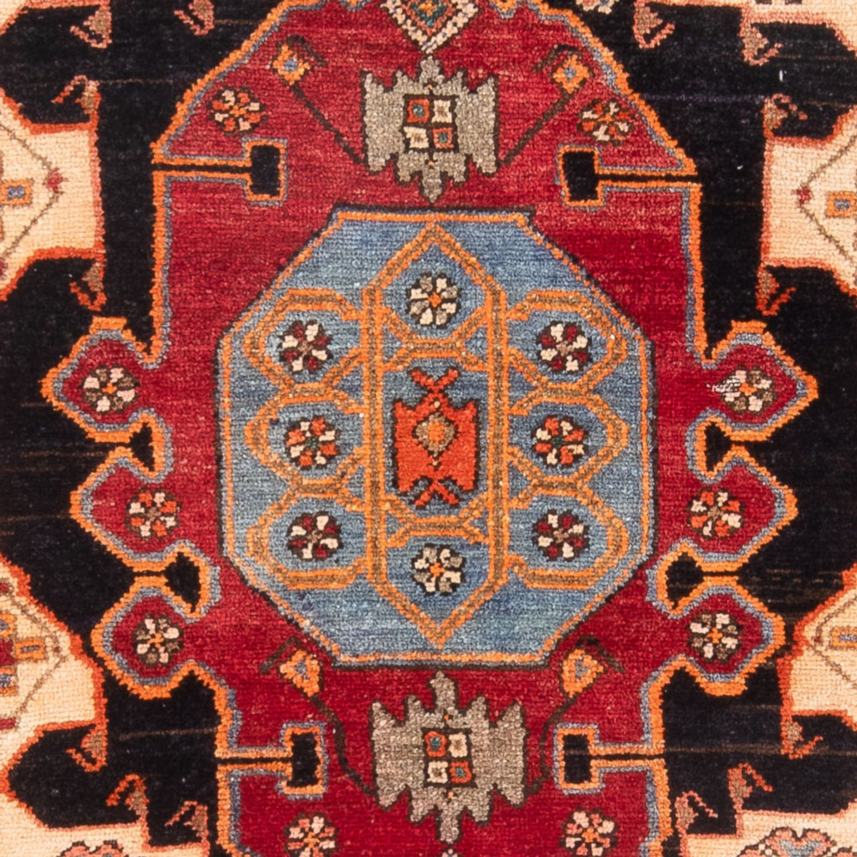 Persisk tæppe - Nomadisk - 203 x 125 cm - mørkeblå