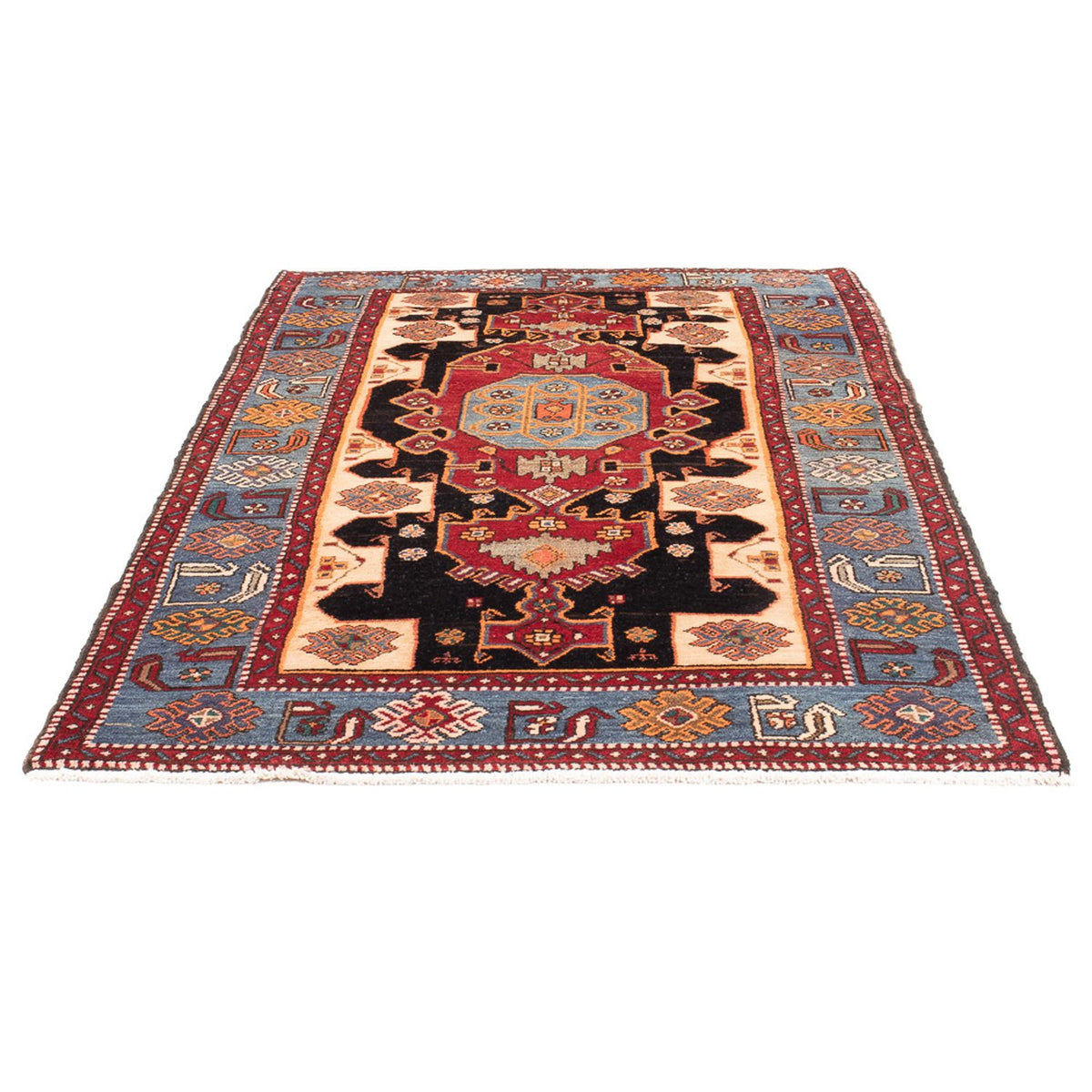 Persisk tæppe - Nomadisk - 203 x 125 cm - mørkeblå