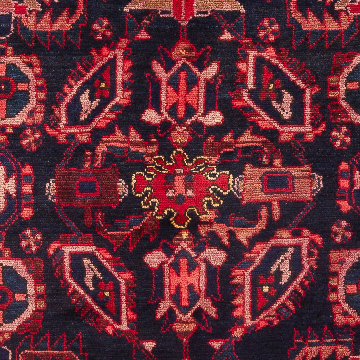 Persisk tæppe - Nomadisk - 210 x 140 cm - mørkeblå