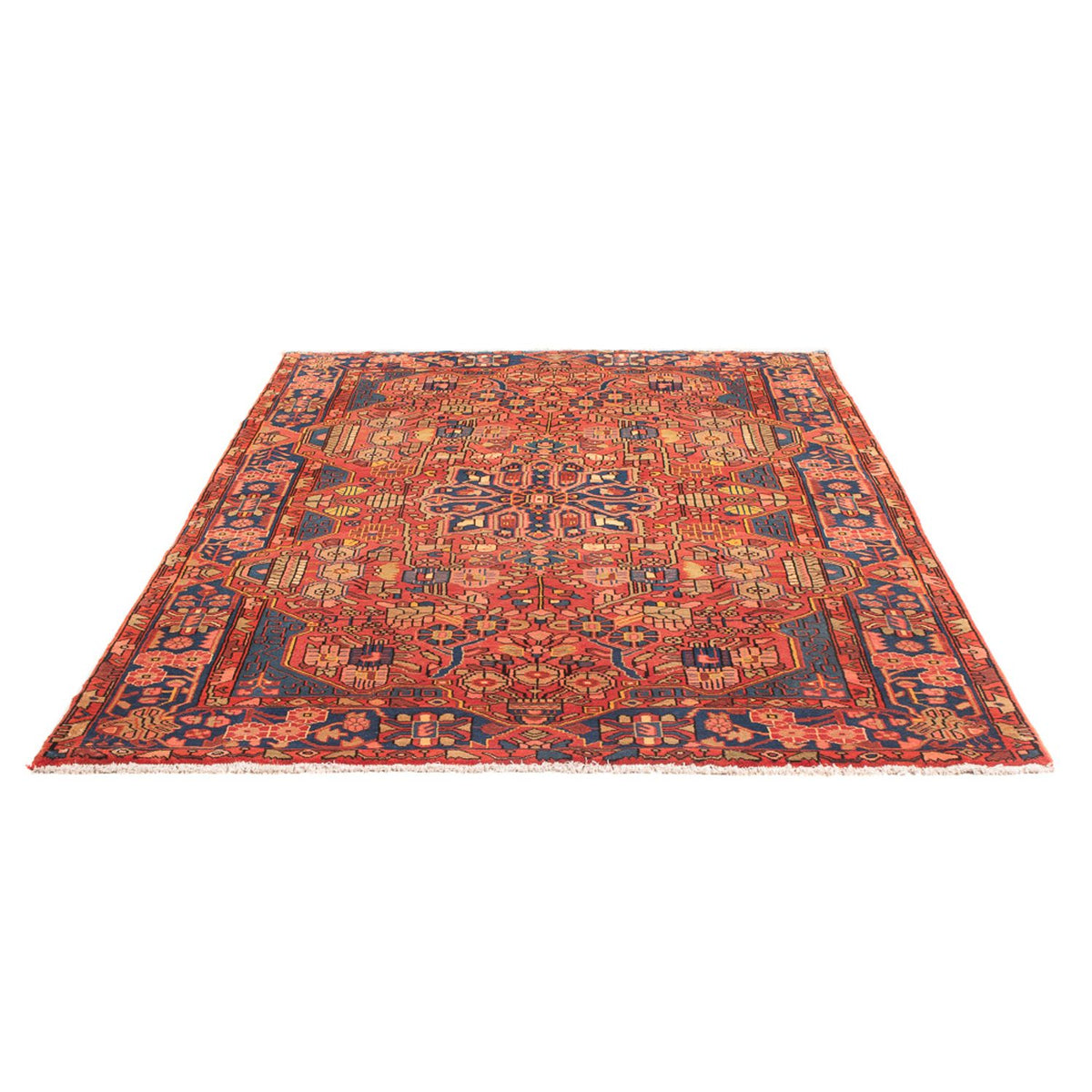 Persisk tæppe - Nomadisk - 220 x 153 cm - lysrød
