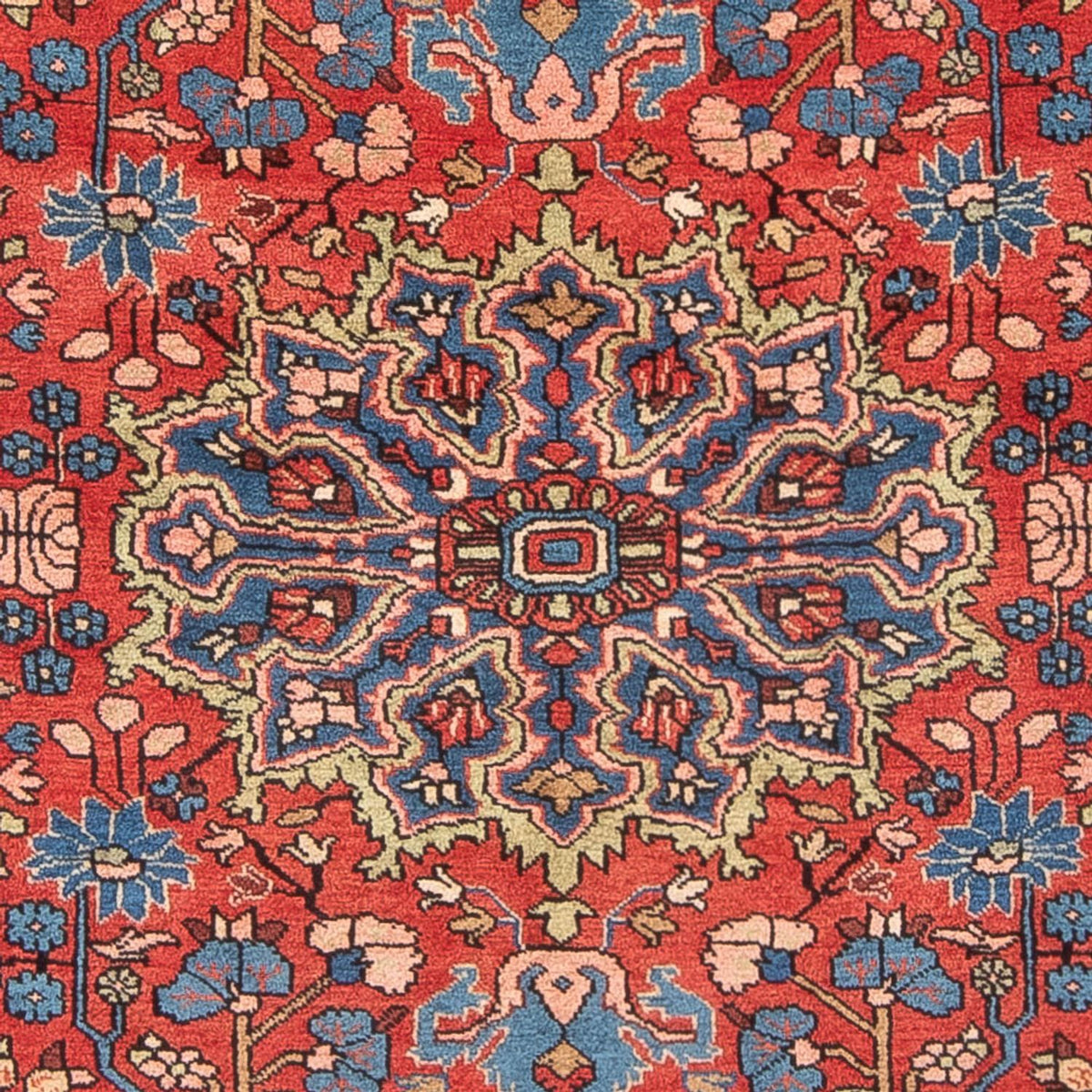 Persisk tæppe - Nomadisk - 242 x 155 cm - lysrød