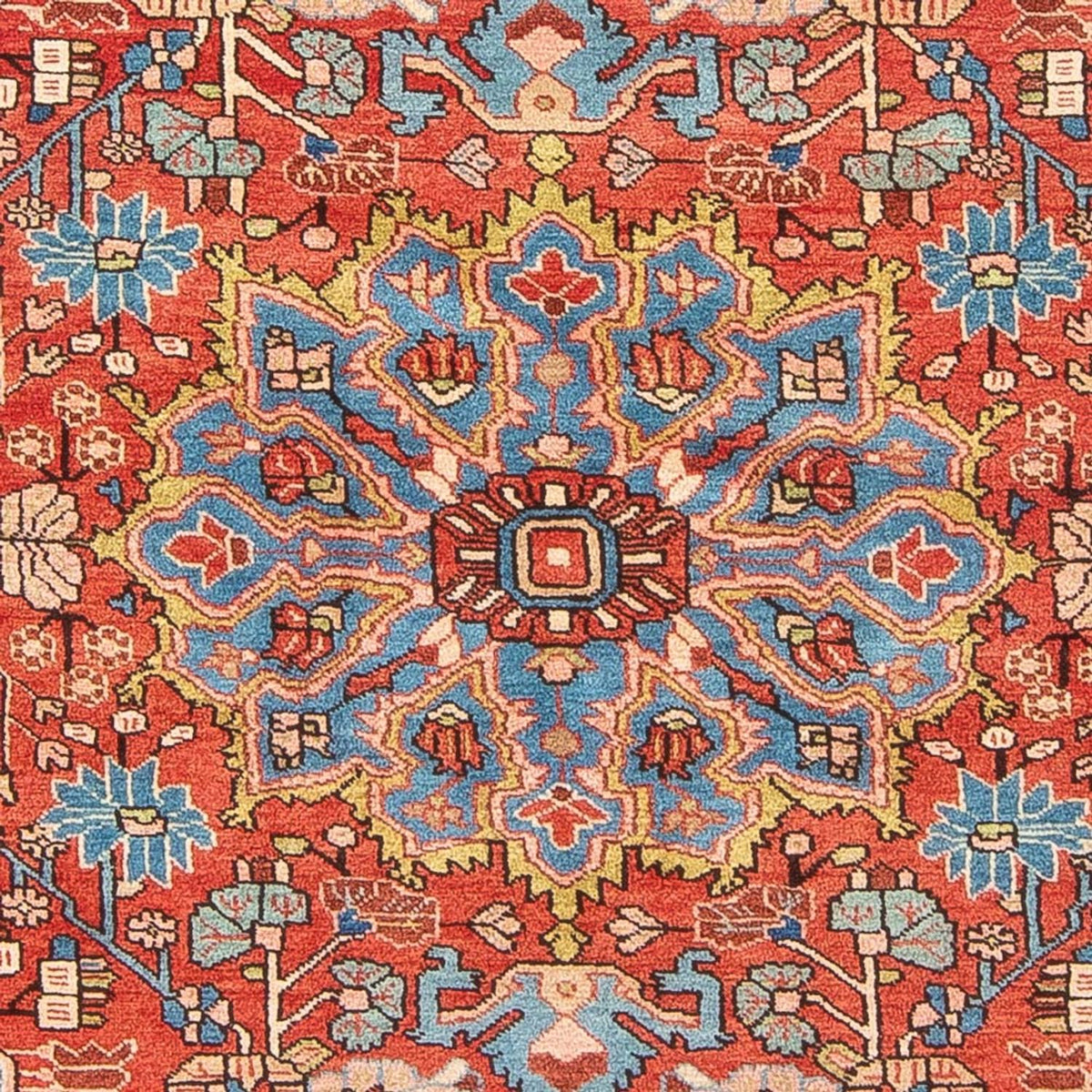 Persisk tæppe - Nomadisk - 242 x 157 cm - lysrød