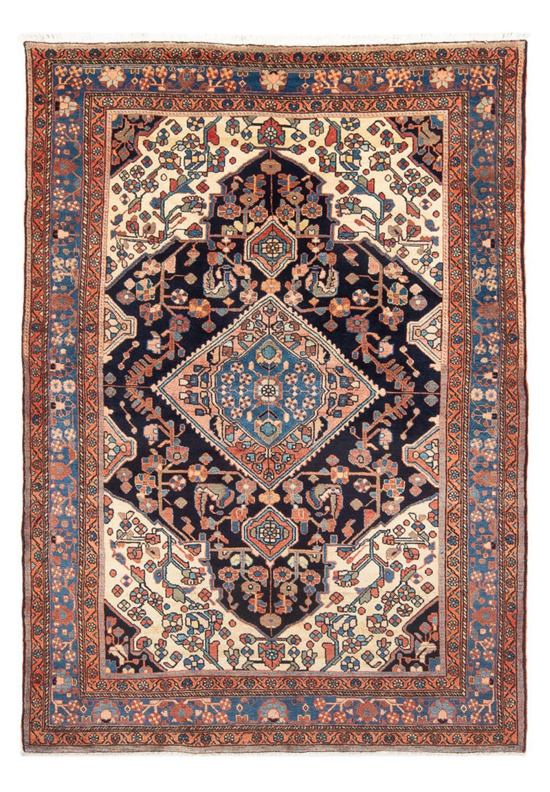 Persisk tæppe - Nomadisk - 238 x 160 cm - mørkeblå