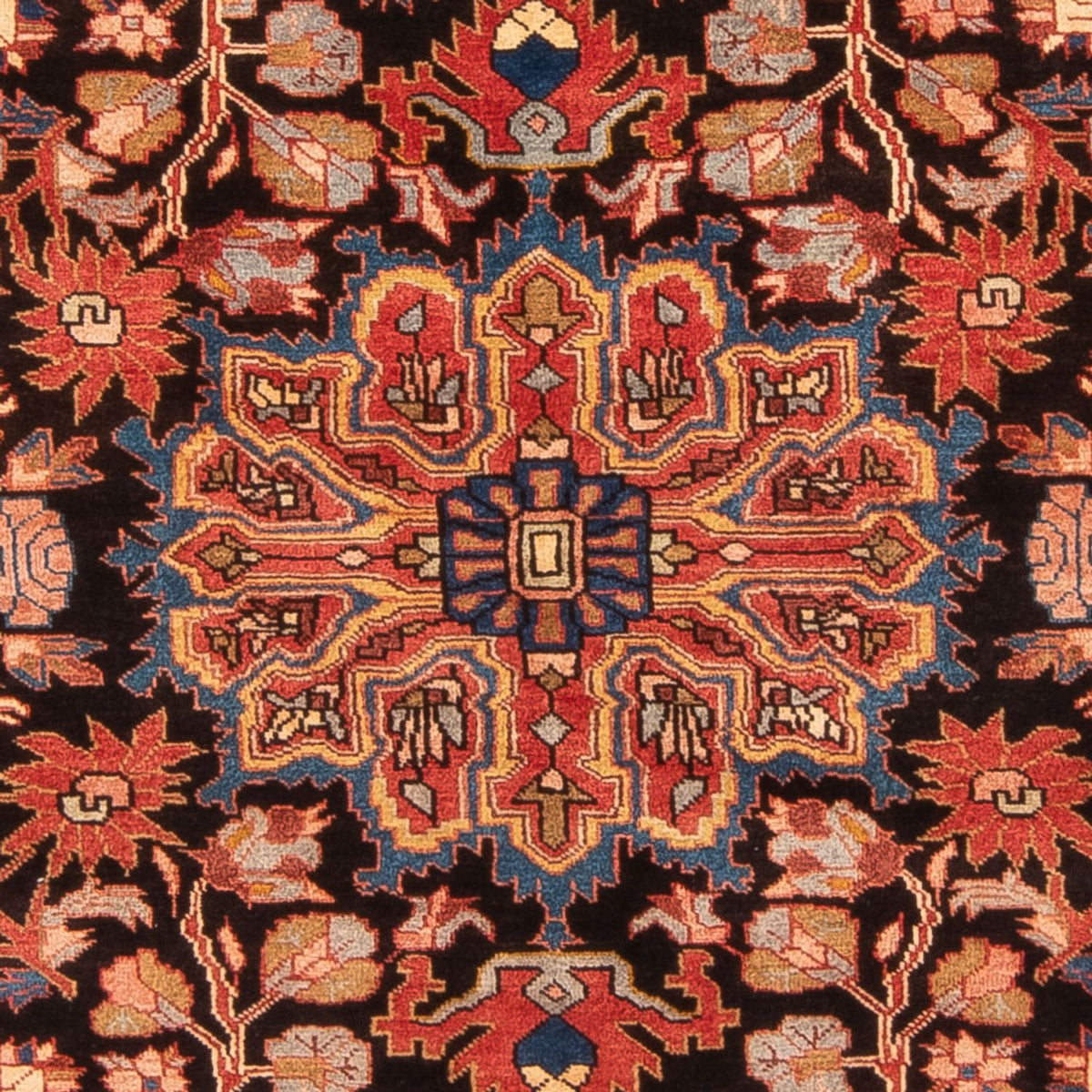 Persisk tæppe - Nomadisk - 245 x 154 cm - bordeaux rød