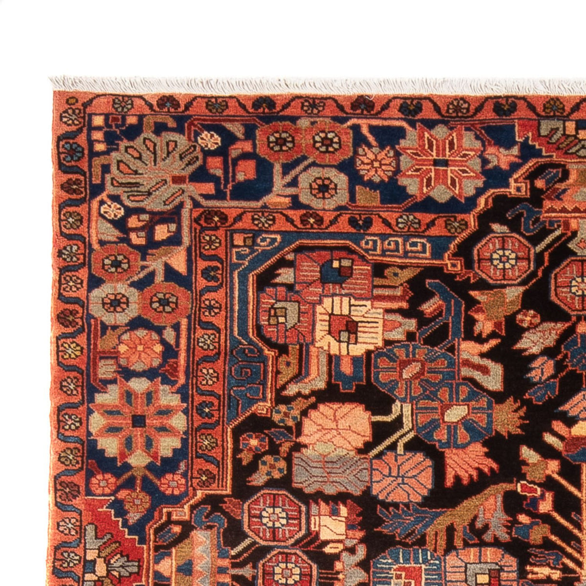 Persisk tæppe - Nomadisk - 245 x 154 cm - bordeaux rød