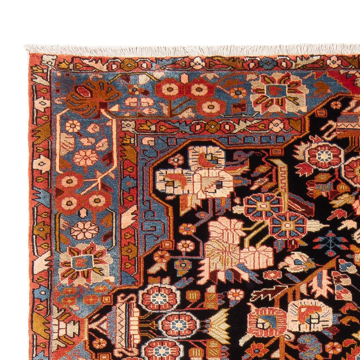 Persisk tæppe - Nomadisk - 235 x 162 cm - bordeaux rød