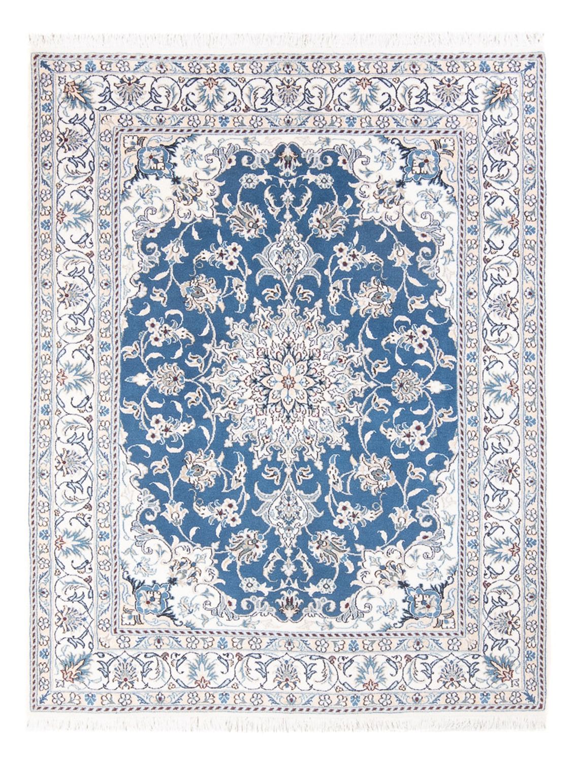 Persisk tæppe - Nain - Royal - 196 x 150 cm - blå