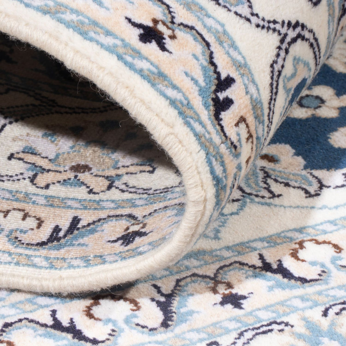 Persisk tæppe - Nain - Royal - 192 x 148 cm - mørkeblå