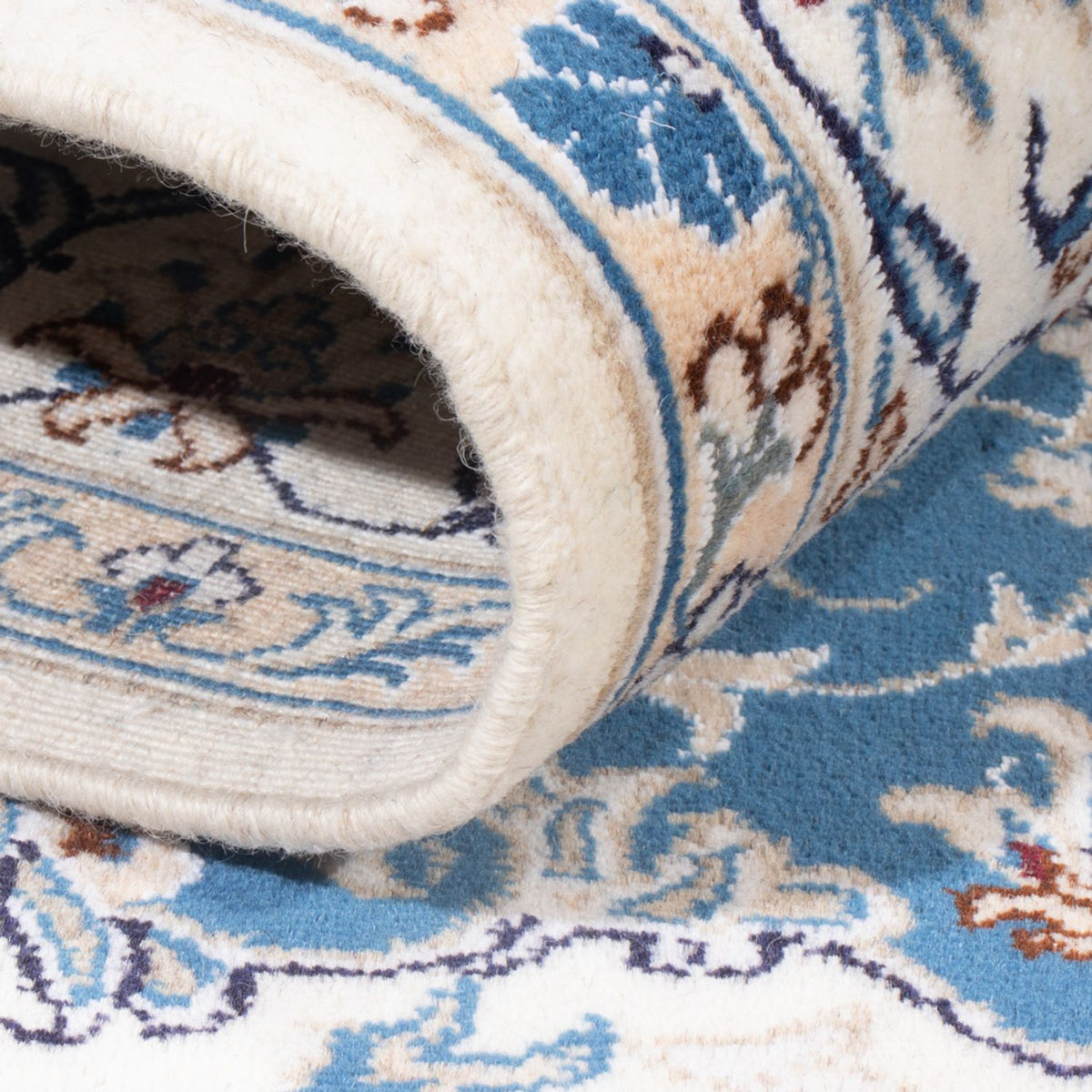 Persisk tæppe - Nain - Royal - 196 x 148 cm - blå